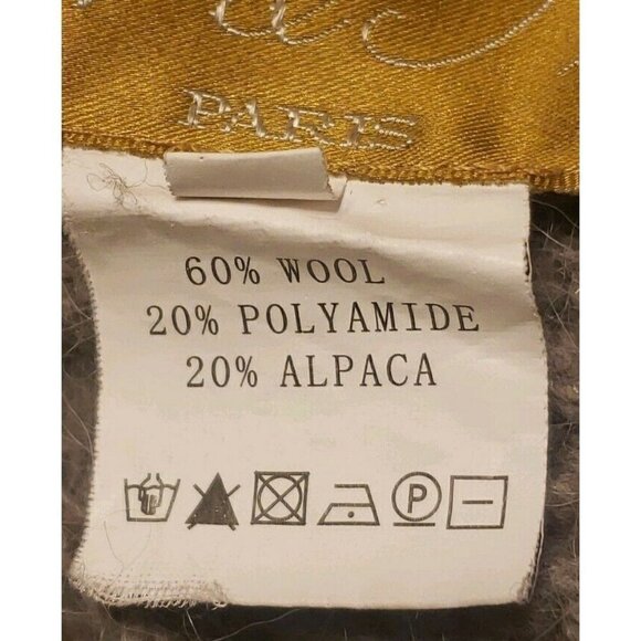 Zhor & Nema Mini Dress Womens Medium Grey Wool Alpaca Tunic Sleeveless Top - Picture 7 of 7